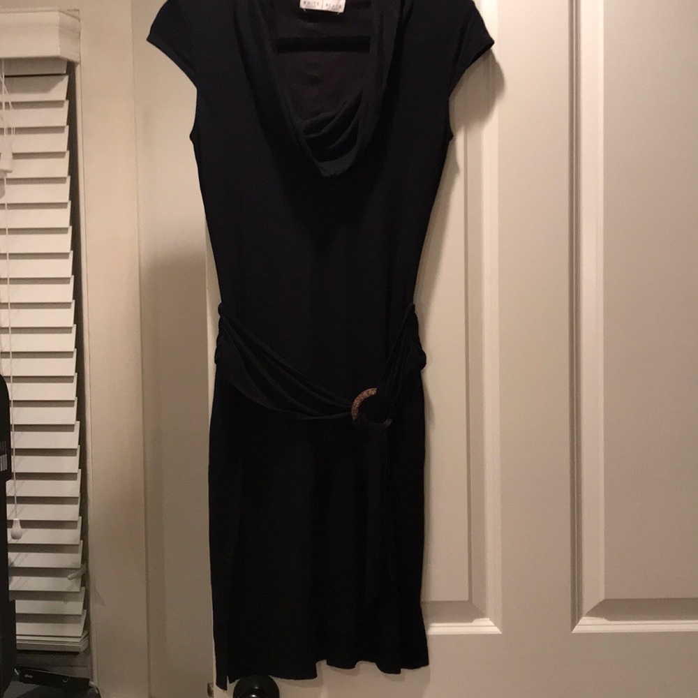 Black cowl neck White House Black Market dress